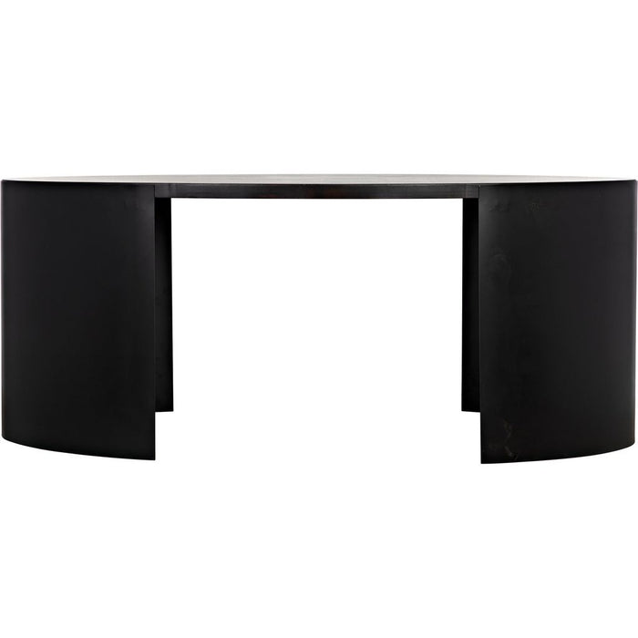 Primary vendor image of Noir Marigold Desk, Ebony Walnut w/ Black Steel, 72" W