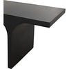 Noir Maximus Desk, Black Metal - Industrial Steel, 66" W