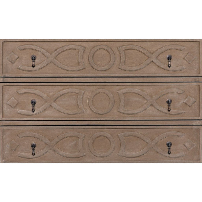 Noir Sofie Dresser, Weathered - Mahogany, 40" W