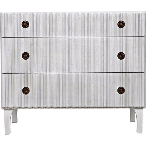 Noir Daryl Dresser, White Wash - Mahogany & Veneer, 38" W