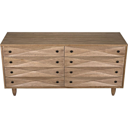 Noir Diamond Double Chest, Washed Walnut, 72.5" W