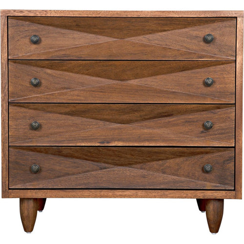 Noir Diamond Chest, Dark Walnut, 36" W