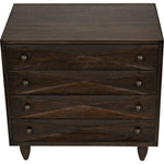 Noir Diamond Chest, Ebony Walnut, 36" W