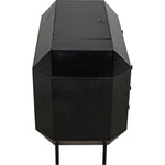 Noir Rhiana Dresser, Hand Rubbed Black - Mahogany & Veneer, 38.5" W