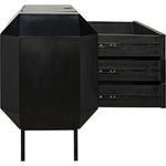 Noir Rhiana Dresser, Hand Rubbed Black - Mahogany & Veneer, 38.5" W