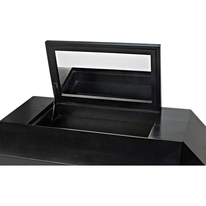 Noir Rhiana Dresser, Hand Rubbed Black - Mahogany & Veneer, 38.5" W