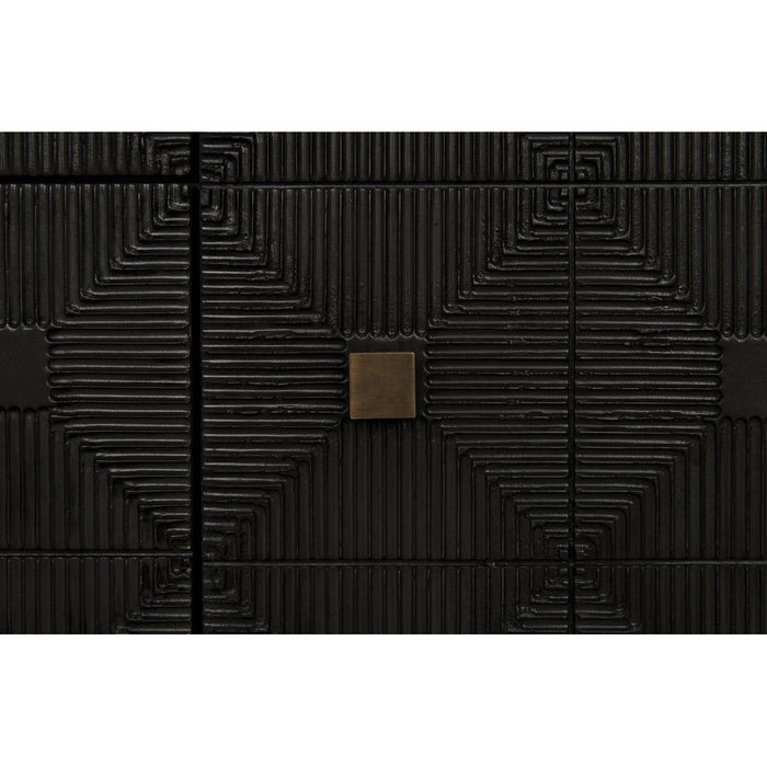 Noir Leon Dresser, Pale - Mahogany & Veneer, 75" W