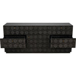 Noir Leon Dresser, Pale - Mahogany & Veneer, 75" W