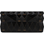 Noir Allegra Dresser, Hand Rubbed Black - Mahogany, 65" W