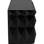 Noir Allegra Dresser, Hand Rubbed Black - Mahogany, 65" W