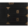 Noir Charles Chest, Pale - Mahogany, 48" W