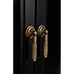 Noir Yoke Hutch - Industrial Steel & Glass, 52" W