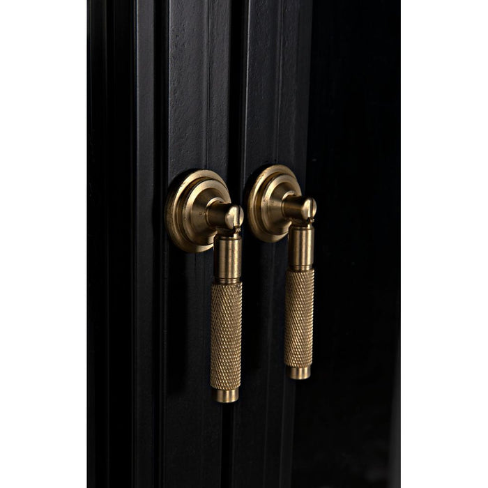 Noir Yoke Hutch - Industrial Steel & Glass, 52" W