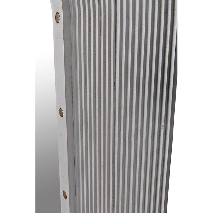 Noir Luna Mirror, White Washed