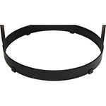 Noir Dior Bar Stool, Black Steel, 19" W