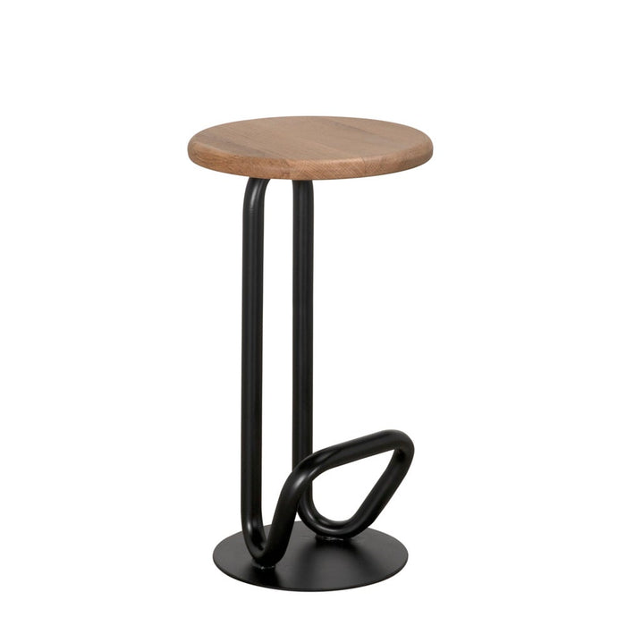 Primary vendor image of Noir Hook Counter Stool - Industrial Steel, White Oak, 14" W