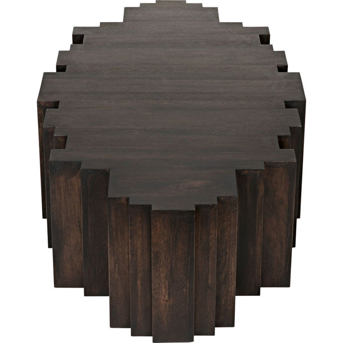 Noir Royce Coffee Table, Ebony Walnut, 36"
