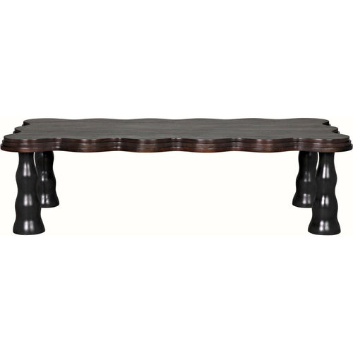Noir Lilly Coffee Table, Pale - Mahogany, 32"