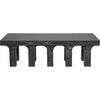 Noir Santos Coffee Table, Cinder Black - Mahogany, 24"