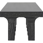 Noir Santos Coffee Table, Cinder Black - Mahogany, 24"