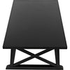 Noir Sutton Coffee Table,Hand Rubbed Black - Mahogany, 34"