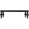 Noir Graff Coffee Table, Hand Rubbed Black - Mahogany & Veneer, 37.5"