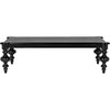 Noir Graff Coffee Table, Hand Rubbed Black - Mahogany & Veneer, 37.5"