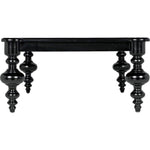 Noir Graff Coffee Table, Hand Rubbed Black - Mahogany & Veneer, 37.5"