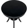 Noir Scheffield Round End Table, Black - Birch & Veneer, 30"