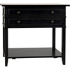 Primary vendor image of Noir Colonial 2-Drawer Side Table, Distressed Black - Birch & Veneer, 20"