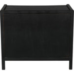 Noir Hampton Side Table, Hand Rubbed Black - Mahogany & Veneer, 22"