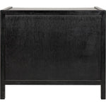 Noir Hampton Side Table, Hand Rubbed Black - Mahogany & Veneer, 22"
