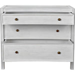 Noir Hampton Side Table,White Wash - Mahogany & Veneer, 22"