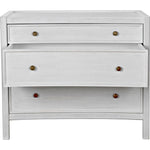 Noir Hampton Side Table,White Wash - Mahogany & Veneer, 22"