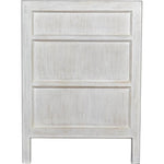 Noir Hampton Side Table,White Wash - Mahogany & Veneer, 22"