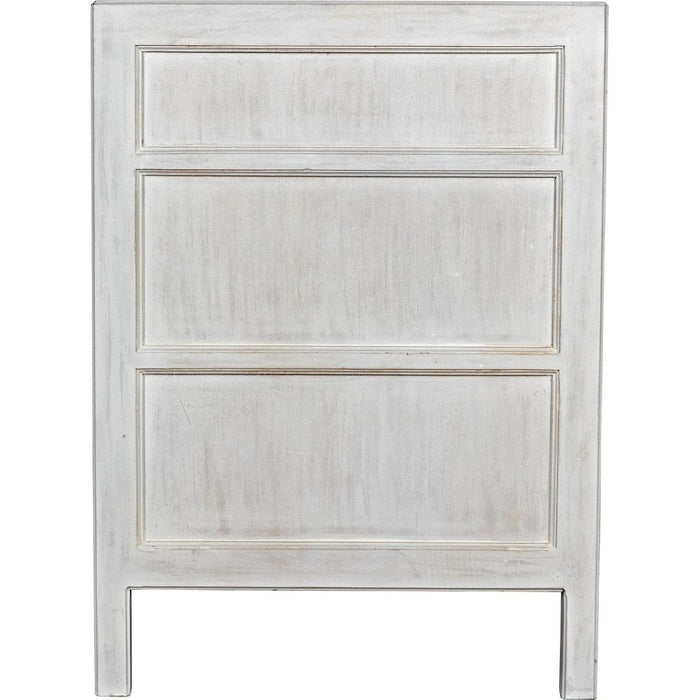 Noir Hampton Side Table,White Wash - Mahogany & Veneer, 22"