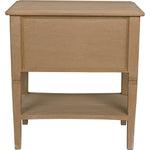 Noir Oxford 2-Drawer Side Table Weathered - Mahogany, 20"