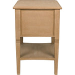 Noir Oxford 2-Drawer Side Table Weathered - Mahogany, 20"