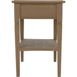 Noir Oxford 1-Drawer Side Table, Weathered - Mahogany, 20"