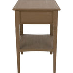 Noir Oxford 1-Drawer Side Table, Weathered - Mahogany, 20"