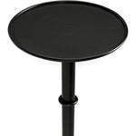 Noir Tini Side Table, Black Steel, 10"