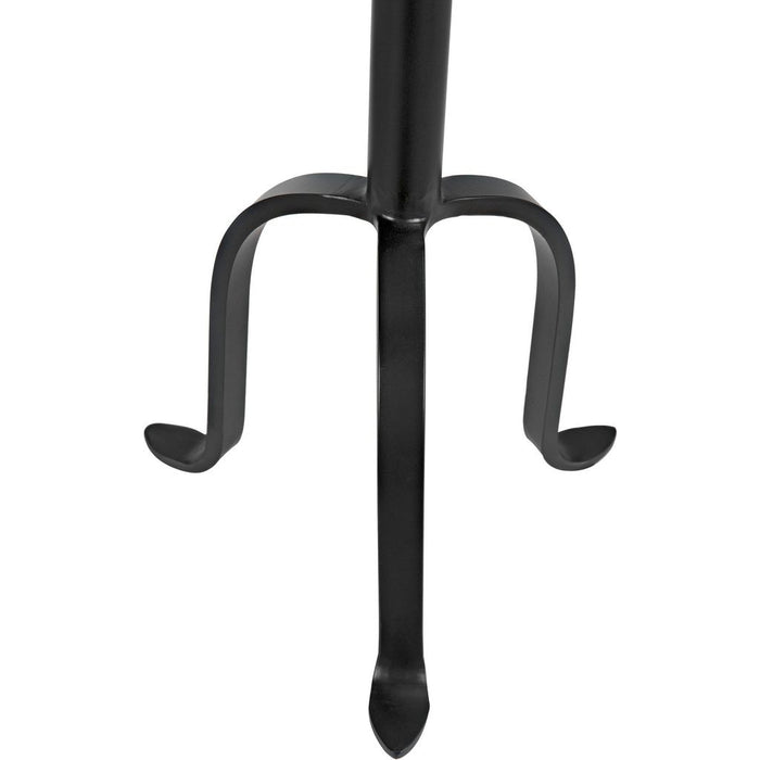Noir Tini Side Table, Black Steel, 10"