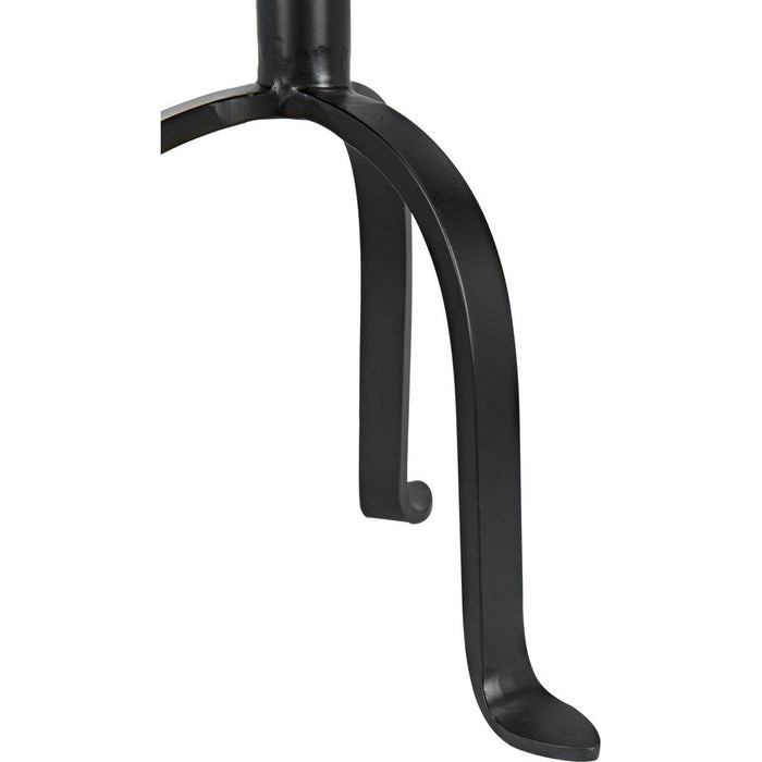 Noir Tini Side Table, Black Steel, 10"