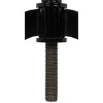 Noir Kaldera Side Table, Black Steel, 29"