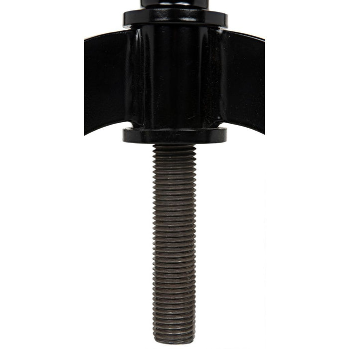 Noir Kaldera Side Table, Black Steel, 29"