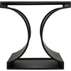 Noir Alec Side Table, Black Steel, 20"