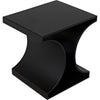 Noir Alec Side Table, Black Steel, 20"