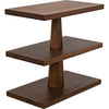 Noir Fatima Side Table, Dark Walnut, 15"