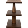 Noir Fatima Side Table, Dark Walnut, 15"