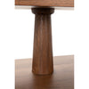 Noir Fatima Side Table, Dark Walnut, 15"